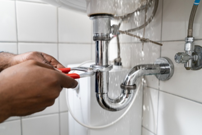 Water leak repair service